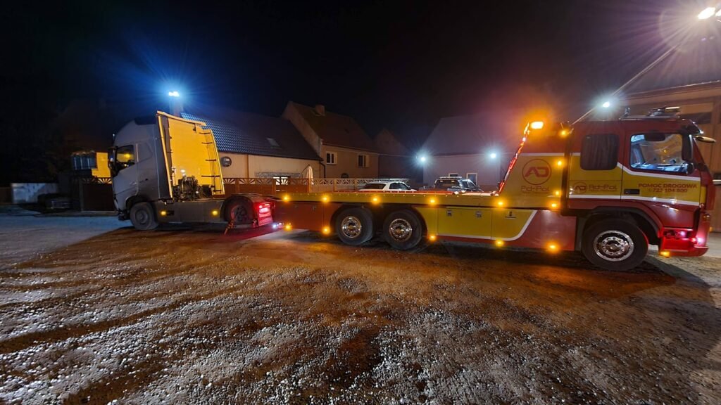 pomoc drogowa tir oleśnica udziela wsparcia kierowcy ciężarówki podczas awarii na drodze krajowej